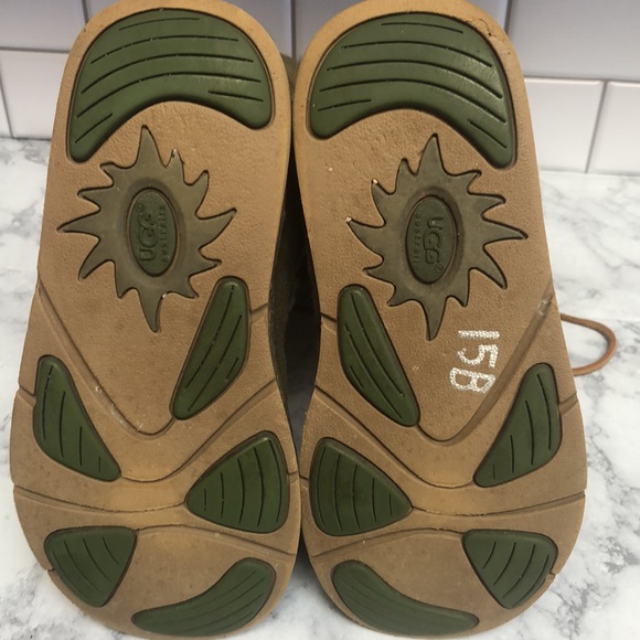 UGG Australia Whitley Lace Up Sherpa Lined Moccasins- Sage Green - Picture 10 of 16